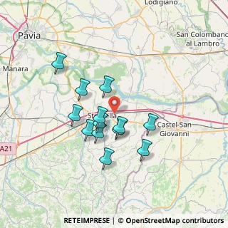 Mappa Via Previano, 27049 Stradella PV, Italia (5.85385)