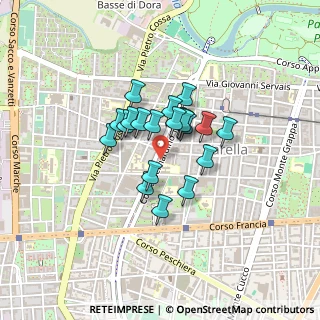 Mappa Corso Bernardino Telesio, 10141 Torino TO, Italia (0.2835)