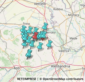 Mappa Via Cacciolo, 15030 Terruggia AL, Italia (10.3525)