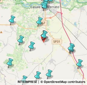 Mappa Via Cacciolo, 15030 Terruggia AL, Italia (5.643)