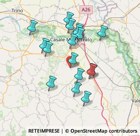 Mappa Via Cacciolo, 15030 Terruggia AL, Italia (6.44529)