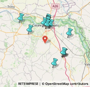 Mappa Via Cacciolo, 15030 Terruggia AL, Italia (6.81158)