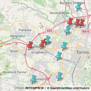 Mappa Via Fermi, 10093 Collegno TO, Italia (4.95667)