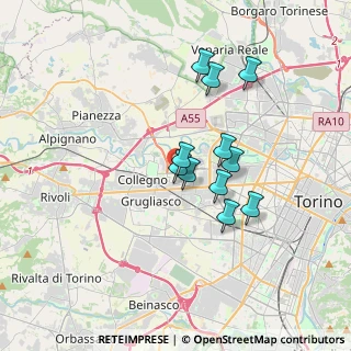Mappa Via Fermi, 10093 Collegno TO, Italia (2.77545)