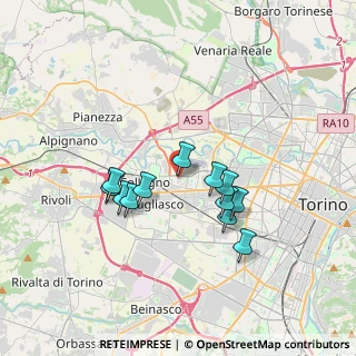 Mappa Via Fermi, 10093 Collegno TO, Italia (2.965)