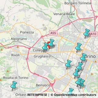 Mappa Via Fermi, 10093 Collegno TO, Italia (6.13917)