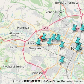 Mappa Via Fermi, 10093 Collegno TO, Italia (4.94462)