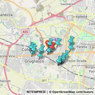 Mappa Via Fermi, 10093 Collegno TO, Italia (1.3735)