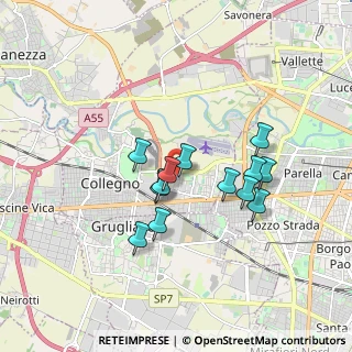 Mappa Via Fermi, 10093 Collegno TO, Italia (1.43)