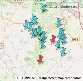 Mappa Via Roma, 15030 Rosignano Monferrato AL, Italia (2.898)