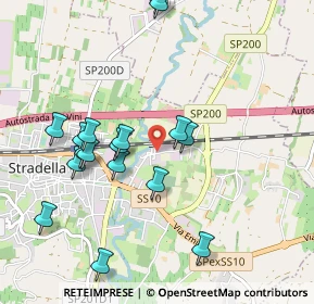 Mappa Via Pietro Bianchi, 27049 Stradella PV, Italia (1.03176)