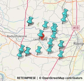 Mappa Via San Lazzaro, 45026 Lendinara RO, Italia (6.92526)