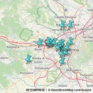 Mappa Via Mompantero, 10093 Collegno TO, Italia (5.53529)