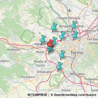 Mappa Via Mompantero, 10093 Collegno TO, Italia (4.75909)