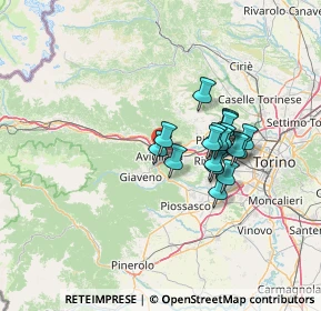 Mappa Corso Laghi, 10051 Avigliana TO, Italia (10.50389)