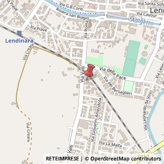 Mappa Via Valli, 1/c, 45026 Lendinara, Rovigo (Veneto)