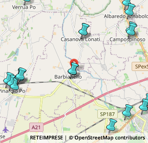 Mappa Via Scuropasso, 27041 Barbianello PV, Italia (3.17)
