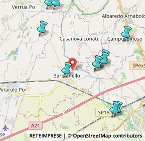 Mappa Via Scuropasso, 27041 Barbianello PV, Italia (2.30364)