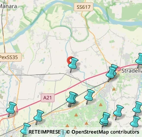 Mappa Via Scuropasso, 27041 Barbianello PV, Italia (6.54563)