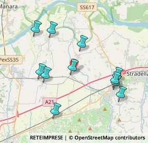 Mappa Via Scuropasso, 27041 Barbianello PV, Italia (4.06818)