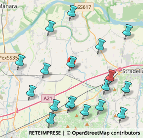 Mappa Via Scuropasso, 27041 Barbianello PV, Italia (5.09778)