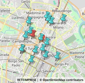 Mappa Rondò della Forca, 10152 Torino TO, Italia (1.64176)