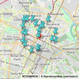 Mappa Rondò della Forca, 10152 Torino TO, Italia (1.638)