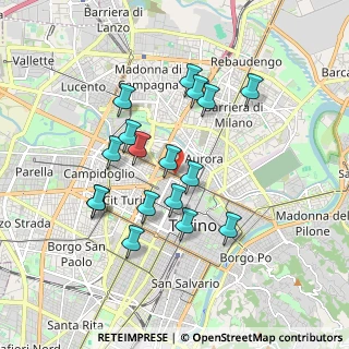 Mappa Rondò della Forca, 10152 Torino TO, Italia (1.64176)