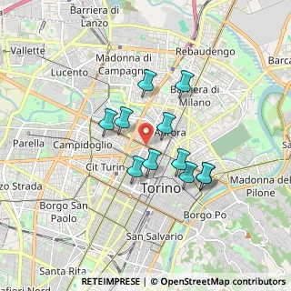 Mappa Rondò della Forca, 10152 Torino TO, Italia (1.38455)