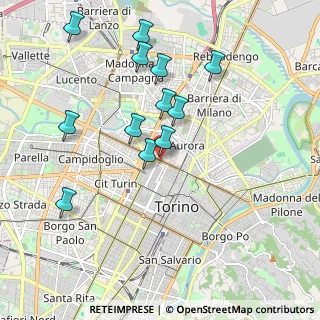 Mappa Rondò della Forca, 10152 Torino TO, Italia (1.9375)