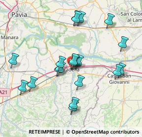 Mappa Viale Generale dalla Chiesa, 27049 Stradella PV, Italia (7.264)