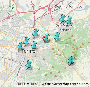 Mappa Via Ernesto Ragazzoni, 10153 Torino TO, Italia (3.73909)