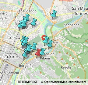 Mappa Via Ernesto Ragazzoni, 10153 Torino TO, Italia (1.8315)