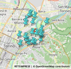 Mappa Via Ernesto Ragazzoni, 10153 Torino TO, Italia (1.3125)