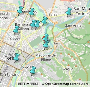 Mappa Via Ernesto Ragazzoni, 10153 Torino TO, Italia (2.09091)