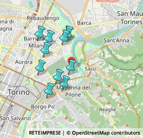 Mappa Via Ernesto Ragazzoni, 10153 Torino TO, Italia (1.57182)