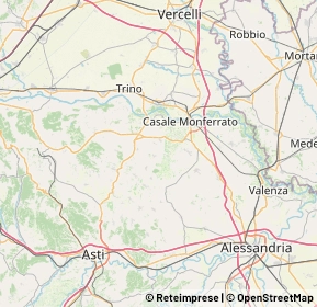 Mappa 15039 Ozzano Monferrato AL, Italia (18.41875)