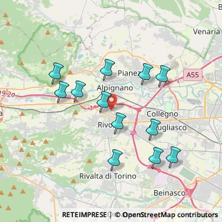 Mappa Viale Nuvoli, 10098 Rivoli TO, Italia (3.75167)