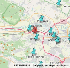 Mappa Viale Nuvoli, 10098 Rivoli TO, Italia (6.0515)