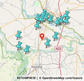 Mappa Via Romanore, 46030 Borgo Virgilio MN, Italia (7.45533)