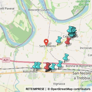 Mappa Via Santimento, 29010 Rottofreno PC, Italia (2.367)