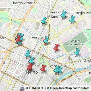 Mappa Via Ancona, 10152 Torino TO, Italia (1.258)