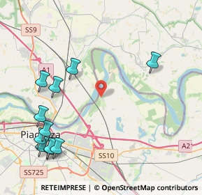 Mappa Via Lodovico Mosconi, 29122 Piacenza PC, Italia (5.32091)