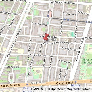Mappa Via V. Asinari di Bernezzo, 62, 10146 Torino, Torino (Piemonte)