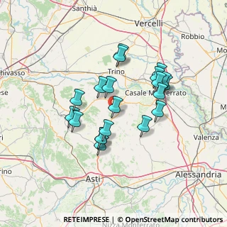Mappa SP 23, 15020 Moncalvo AT (12.1005)