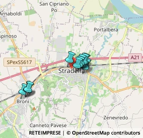 Mappa Via Pozzone, 27049 Stradella PV, Italia (1.31333)