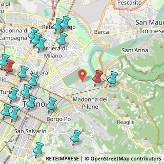 Mappa Via Giulio Carcano, 10153 Torino TO, Italia (3.1675)