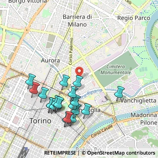 Mappa Via Teramo, 10152 Torino TO, Italia (1.1005)