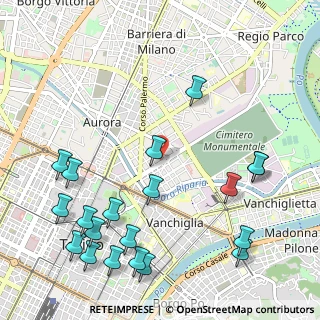 Mappa Via Teramo, 10152 Torino TO, Italia (1.3705)