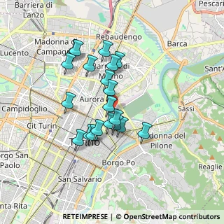 Mappa Via Teramo, 10152 Torino TO, Italia (1.453)